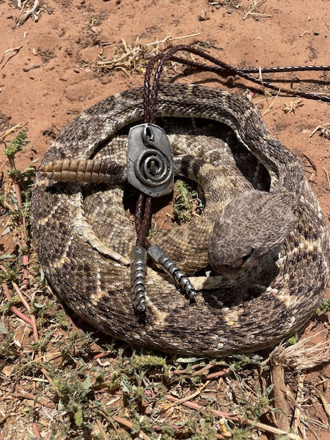 Coiled Snake Bolo Tie